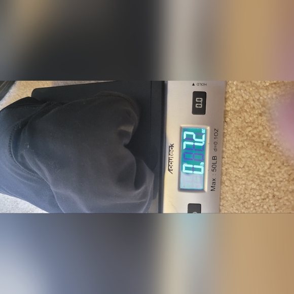 Nike dri-fit womens medium capris black with neon green & blue sheer on back of - Picture 12 of 12